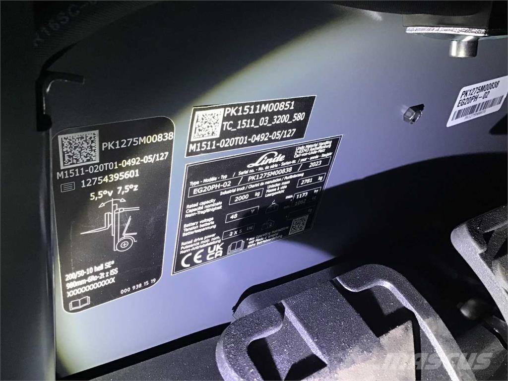 Linde EG20PH 电动叉车