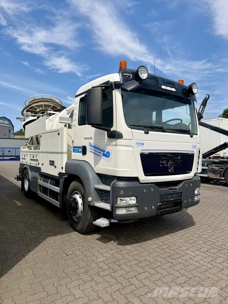 MAN TGS 18.320 4X4 KANAL MÜLLER VACUMASTER Camiões Aspiradores Combi