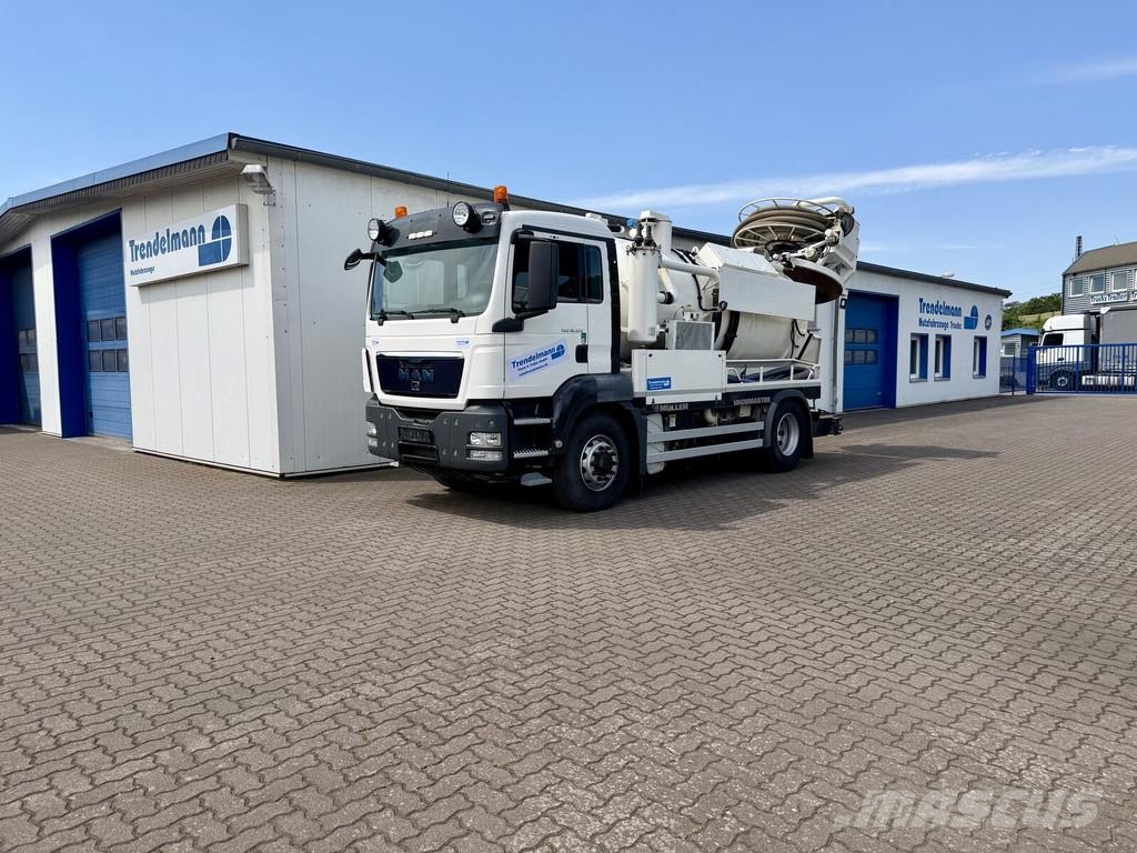 MAN TGS 18.320 4X4 KANAL MÜLLER VACUMASTER Camiões Aspiradores Combi