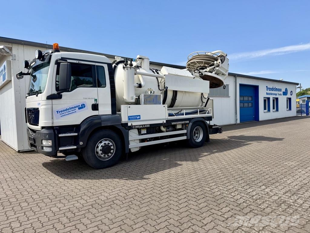 MAN TGS 18.320 4X4 KANAL MÜLLER VACUMASTER Camiões Aspiradores Combi