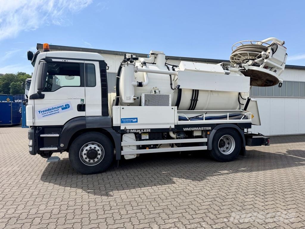 MAN TGS 18.320 4X4 KANAL MÜLLER VACUMASTER Camiões Aspiradores Combi