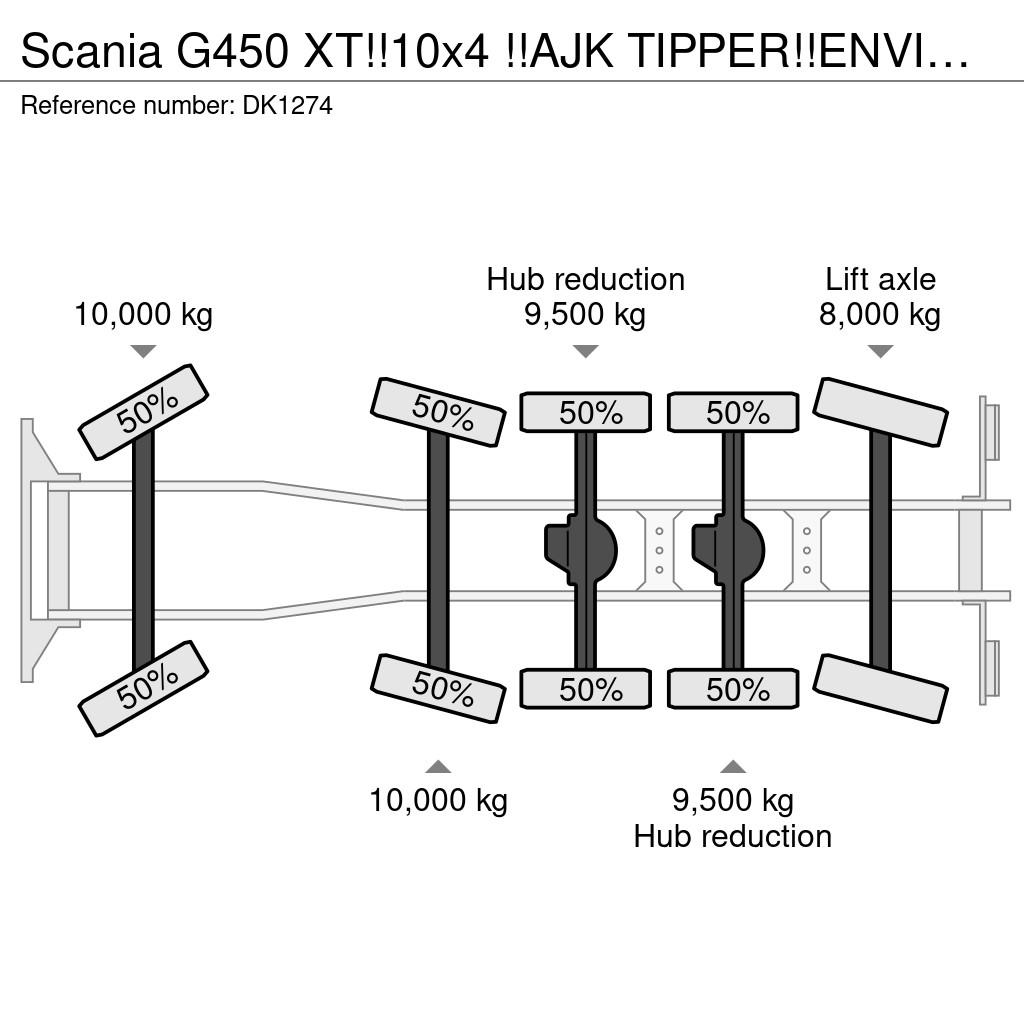 Scania G450 XT!!10x4 !!AJK TIPPER!!ENVIRONMENTAL COVER!! Sora- ja kippiautot