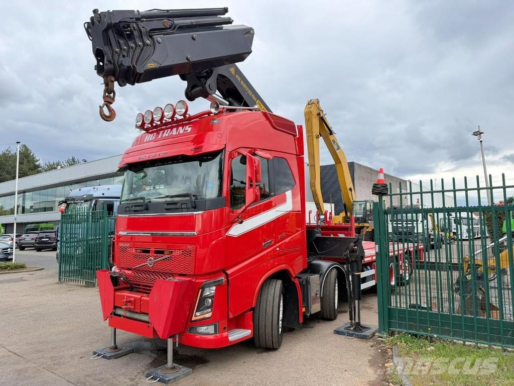 Volvo FH 750 8x2 + PALFINGER PK92002 SH E (6x - 20m) - U Pritschenwagen/Pritschenwagen mit Seitenklappe