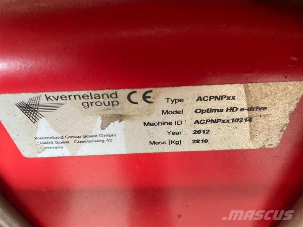 Kverneland OPTIMA HD E-DRIVE Masini cu insamantare precisa
