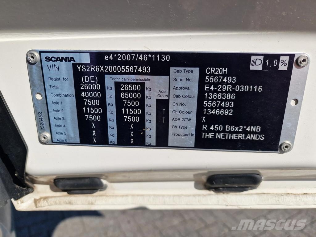 Scania R450 Highline 6x2*4 - New Flatbed - Ramps - Full a 차량 수송차