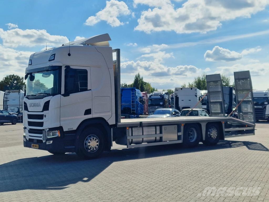 Scania R450 Highline 6x2*4 - New Flatbed - Ramps - Full a 차량 수송차