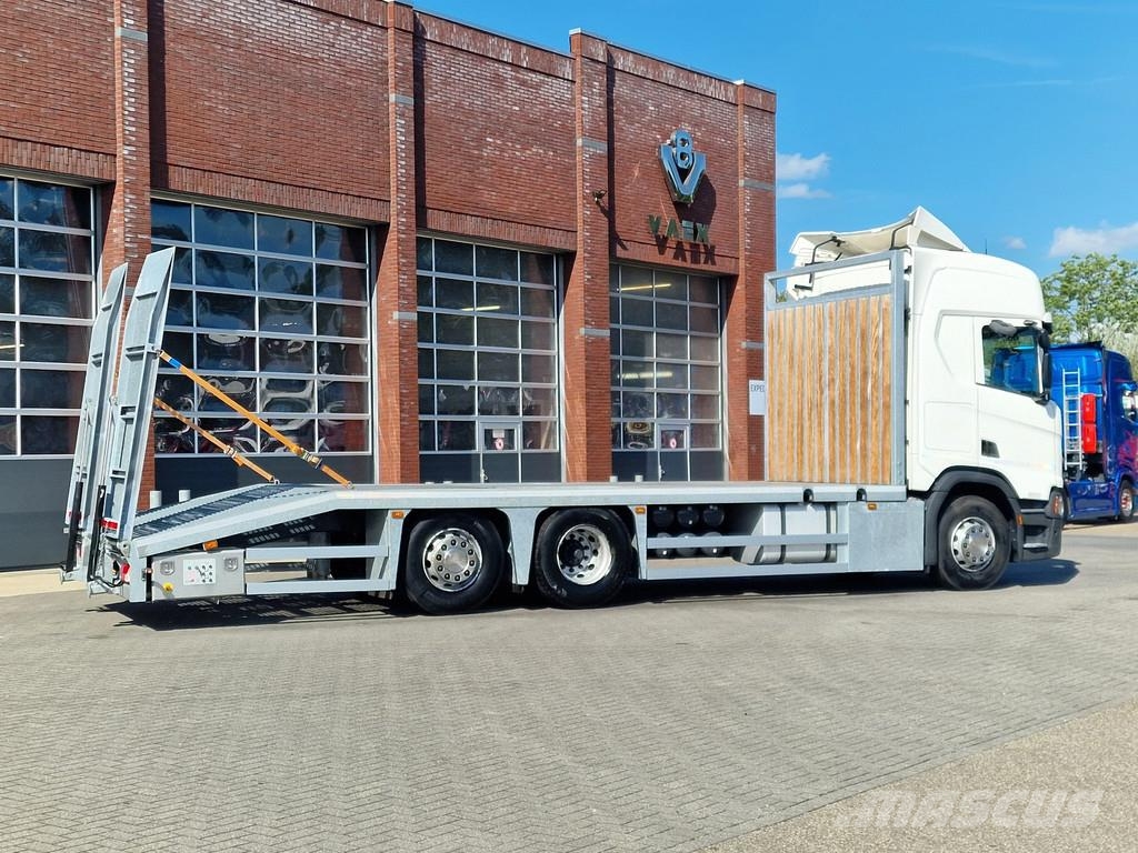 Scania R450 Highline 6x2*4 - New Flatbed - Ramps - Full a 차량 수송차