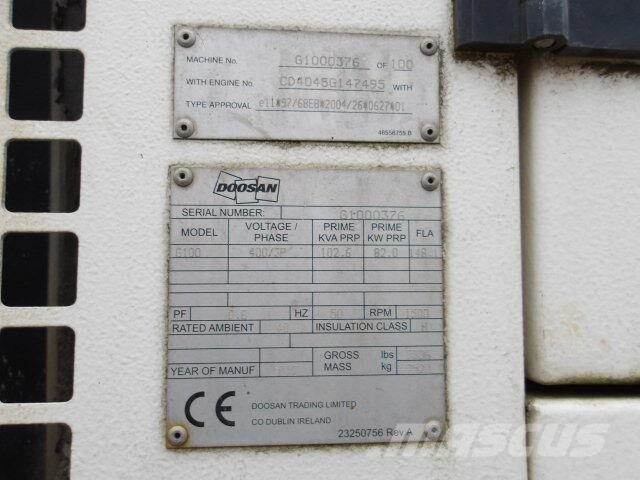Doosan G100 Dizelski agregati