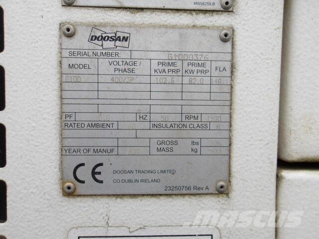 Doosan G100 Dizelski agregati