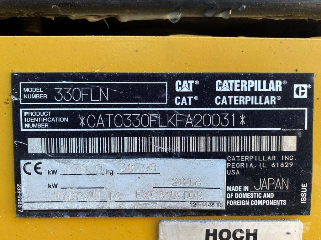 CAT 330FLN Mono-Ausleger OilQuick OQ80 Bageri guseničari