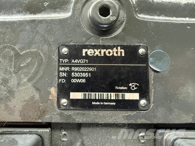 Rexroth A4VG71 USED HYDRAULIC PUMP Hidráulicos