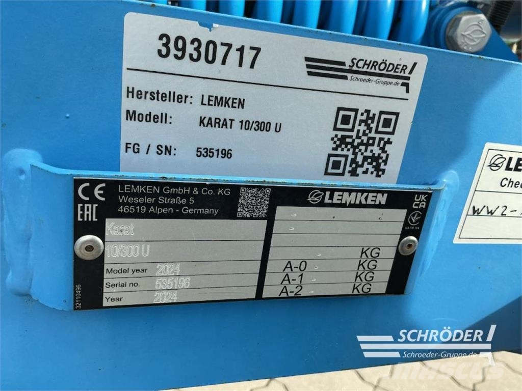 Lemken KARAT 10/300 U Cultivatoare