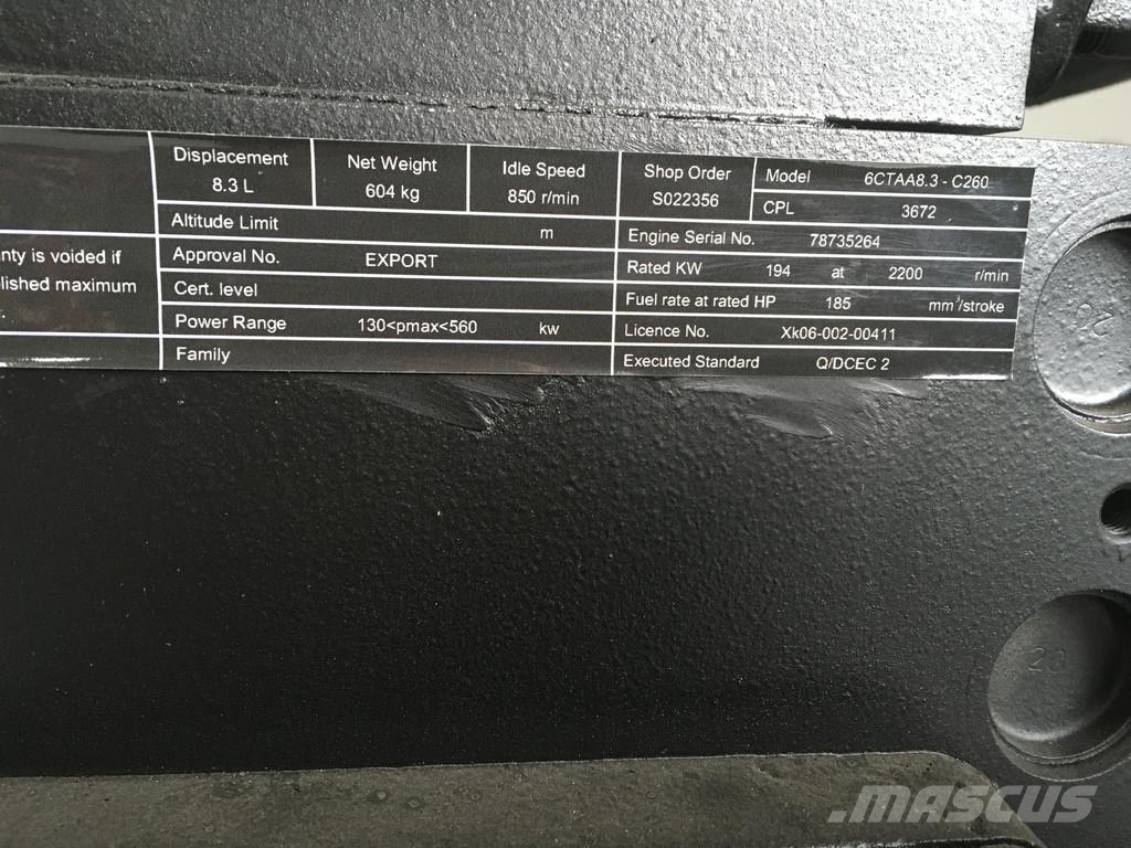 Cummins 6CTA 8.3 CPL3672 NEW Engines