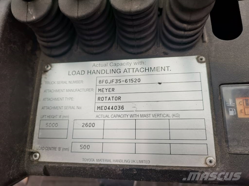 Toyota 02-8FGJF35 LPG forklifts