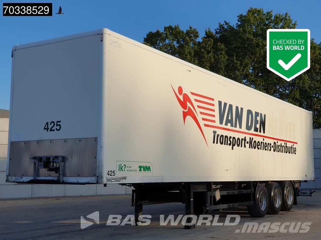 Spier SGL390 3 axles BPW نصف مقطورات ذات هيكل صندوقي