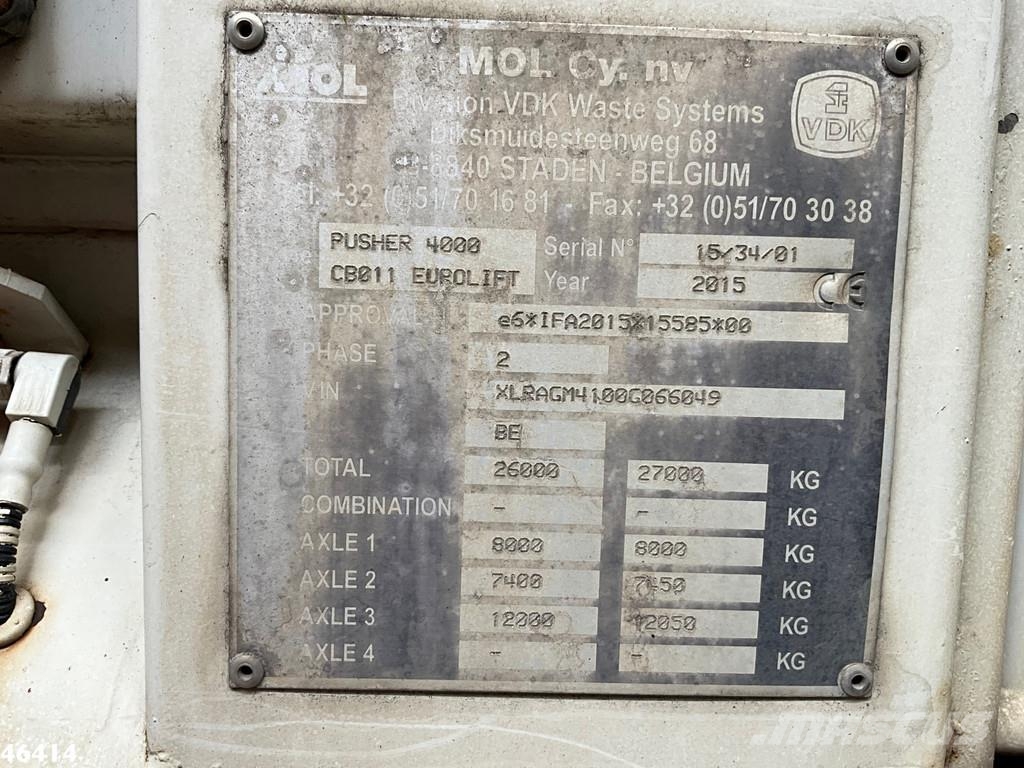 DAF FAG CF 290 Euro 6 VDK 22m³ Camiones de basura
