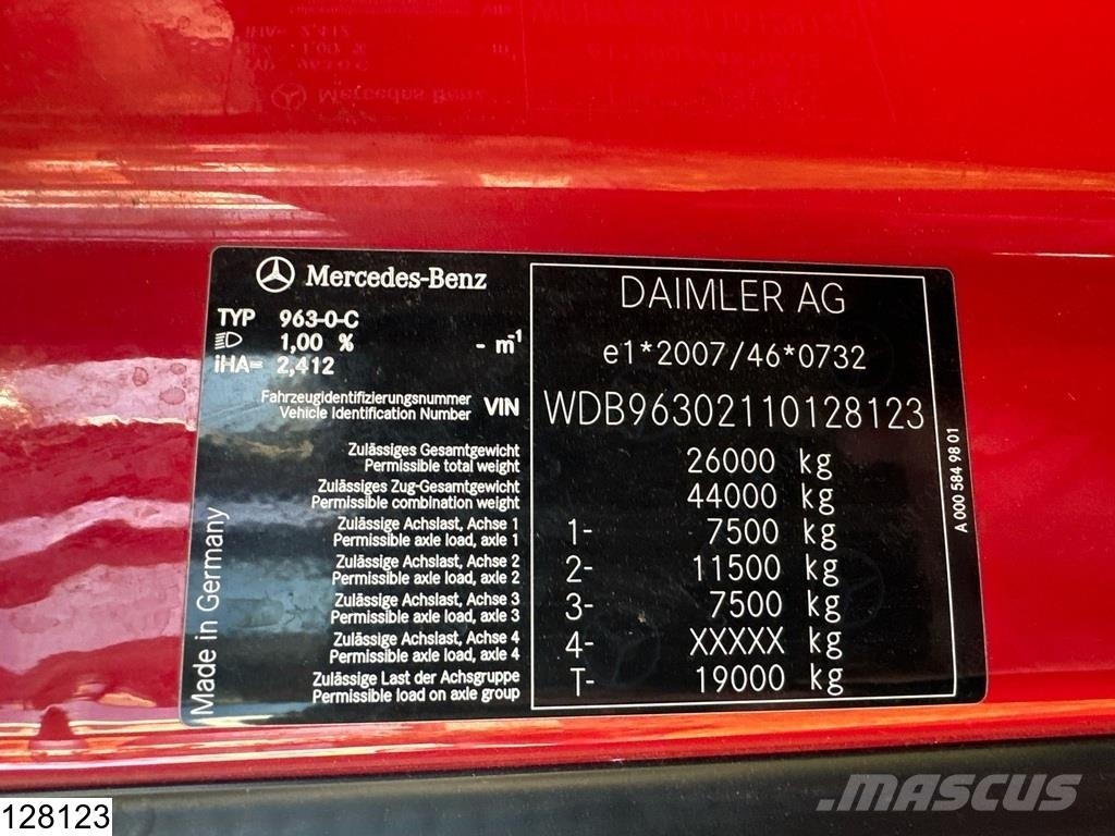 Mercedes-Benz Actros 2548 EURO 6, 6x2, Lift roof, Combi Pritsche & Plane