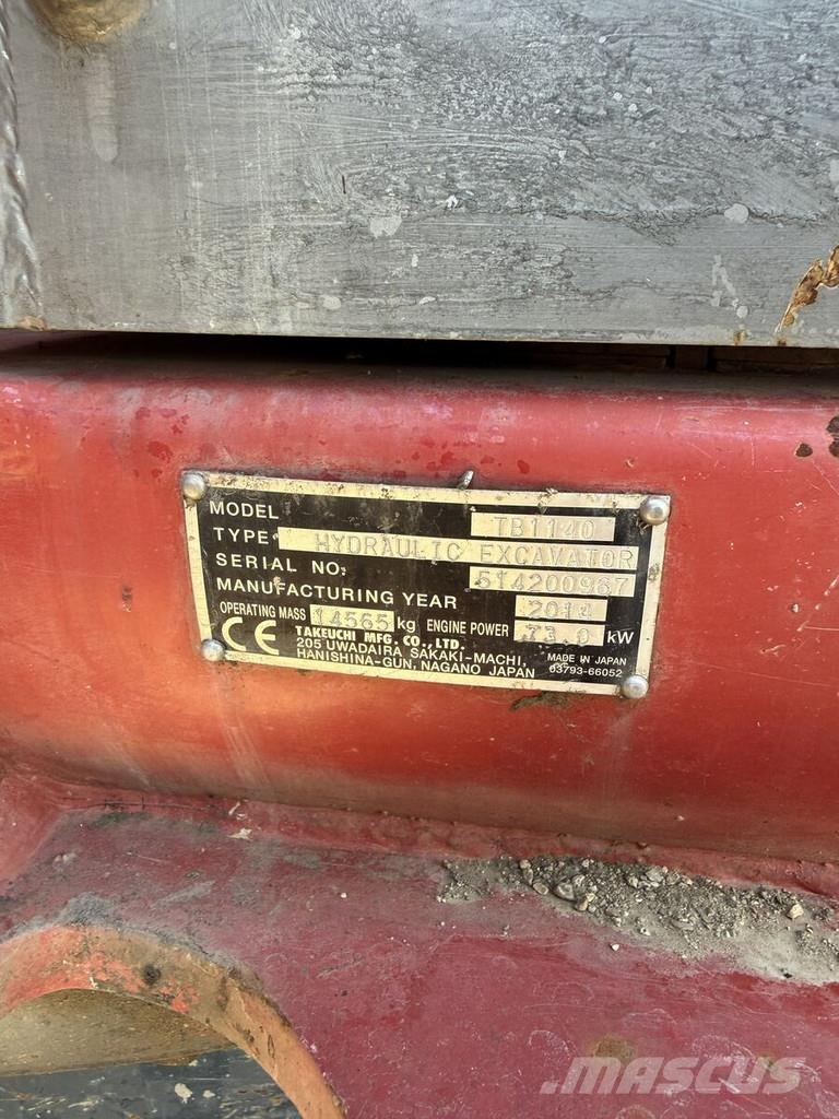 Takeuchi TB1140 Raupenbagger