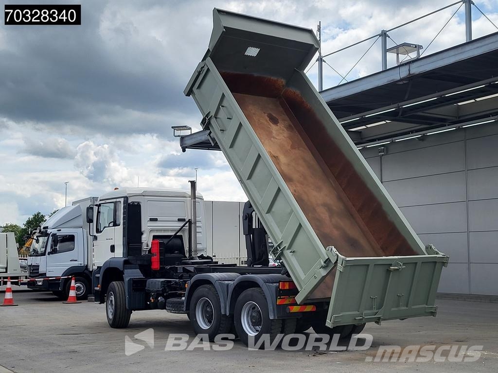 MAN TGA 26.390 6X4 10m3 2-way tipper Steelsuspension B Самосвал