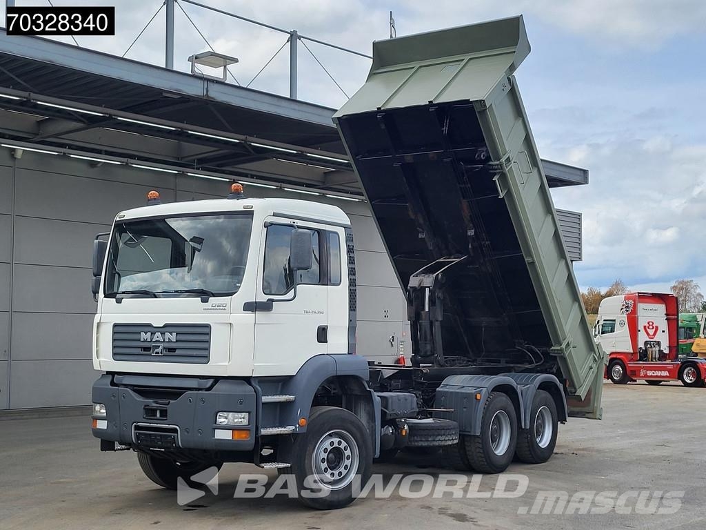 MAN TGA 26.390 6X4 10m3 2-way tipper Steelsuspension B Самосвал