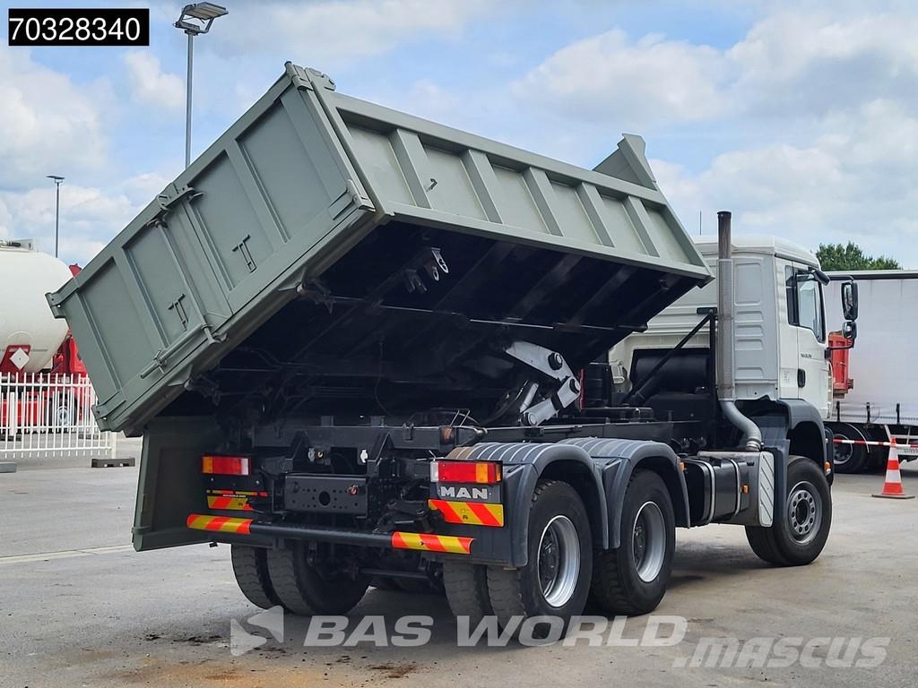 MAN TGA 26.390 6X4 10m3 2-way tipper Steelsuspension B Самосвал