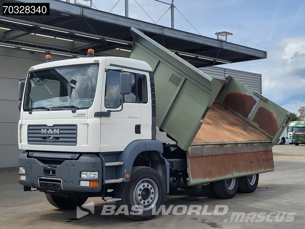 MAN TGA 26.390 6X4 10m3 2-way tipper Steelsuspension B Самосвал