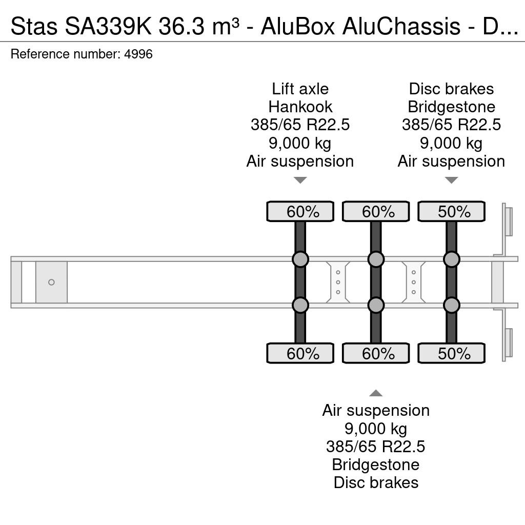 Stas SA339K 36.3 m³ - AluBox AluChassis - Disc Brakes - Billenő félpótkocsik