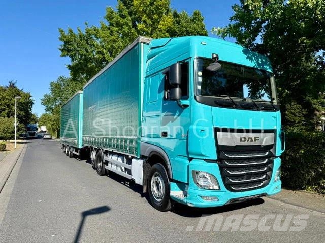 DAF XF 480 6x2/Standklima/Eu6/Komplettzug شاحنات بغطاء جانبي
