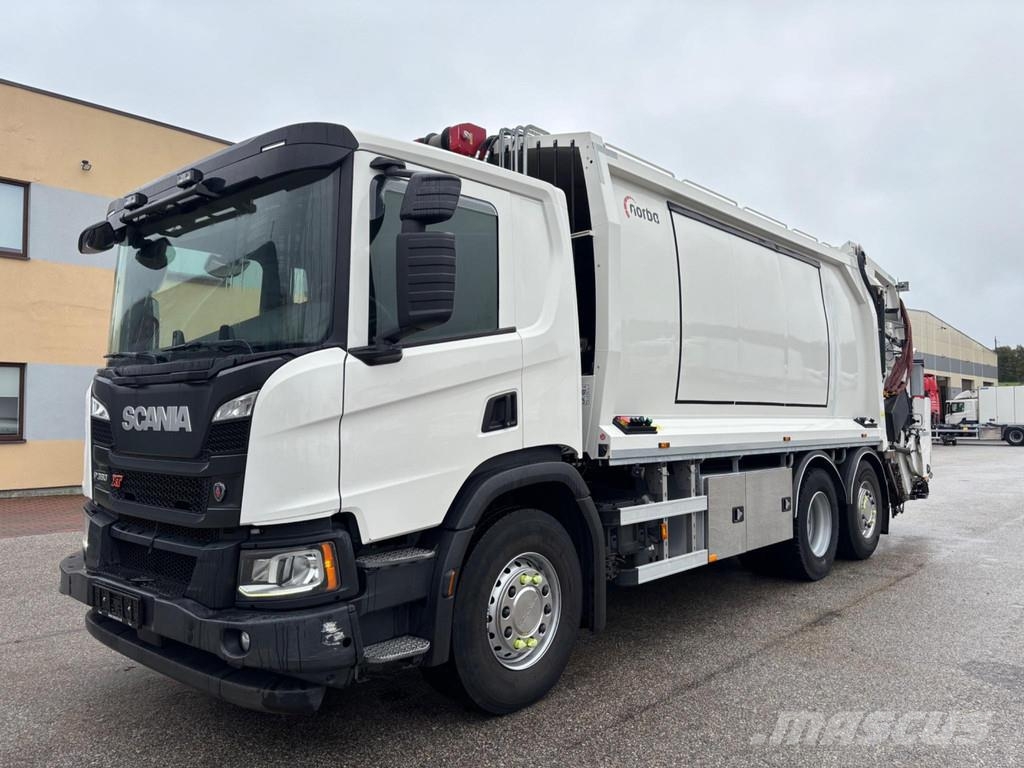Scania P360 6x2*4 EURO6 + WINCH + NORBA PRESS Камиони за отпадъци