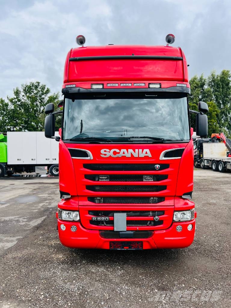 Scania R520LB6X2HNB EURO6, ADR+PTO,Retarder,full air Camiones con caja de remolque