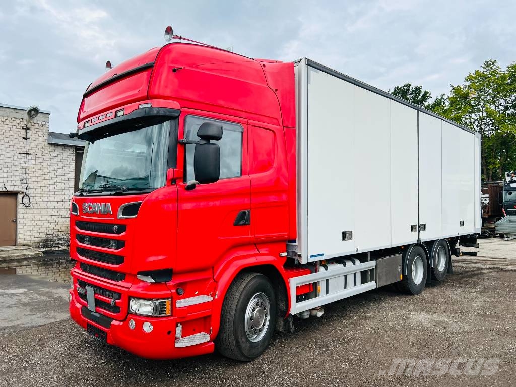 Scania R520LB6X2HNB EURO6, ADR+PTO,Retarder,full air Camiones con caja de remolque