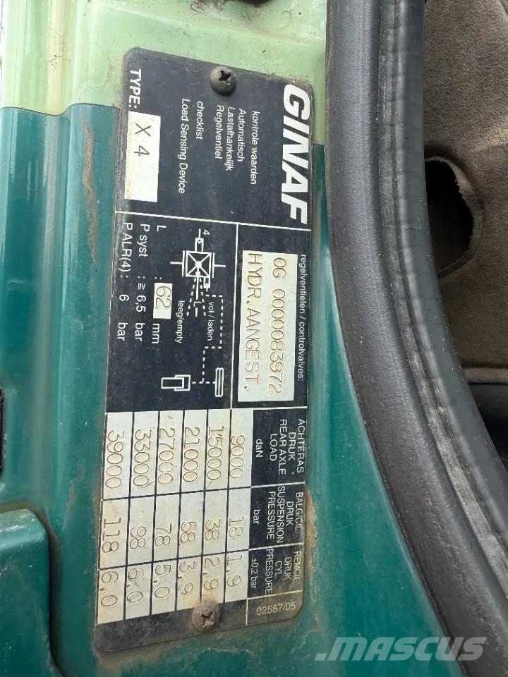 Ginaf X 4446 TS 510 EURO 5 8X8 Camiones bañeras basculantes o volquetes
