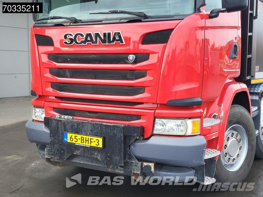 Scania G450 10X4 NL-Truck APK 25m3 AJK tipper Lift+steeri Camion benne