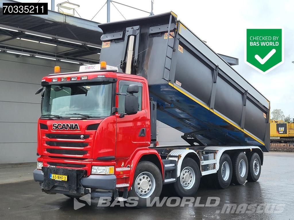 Scania G450 10X4 NL-Truck APK 25m3 AJK tipper Lift+steeri Camion benne