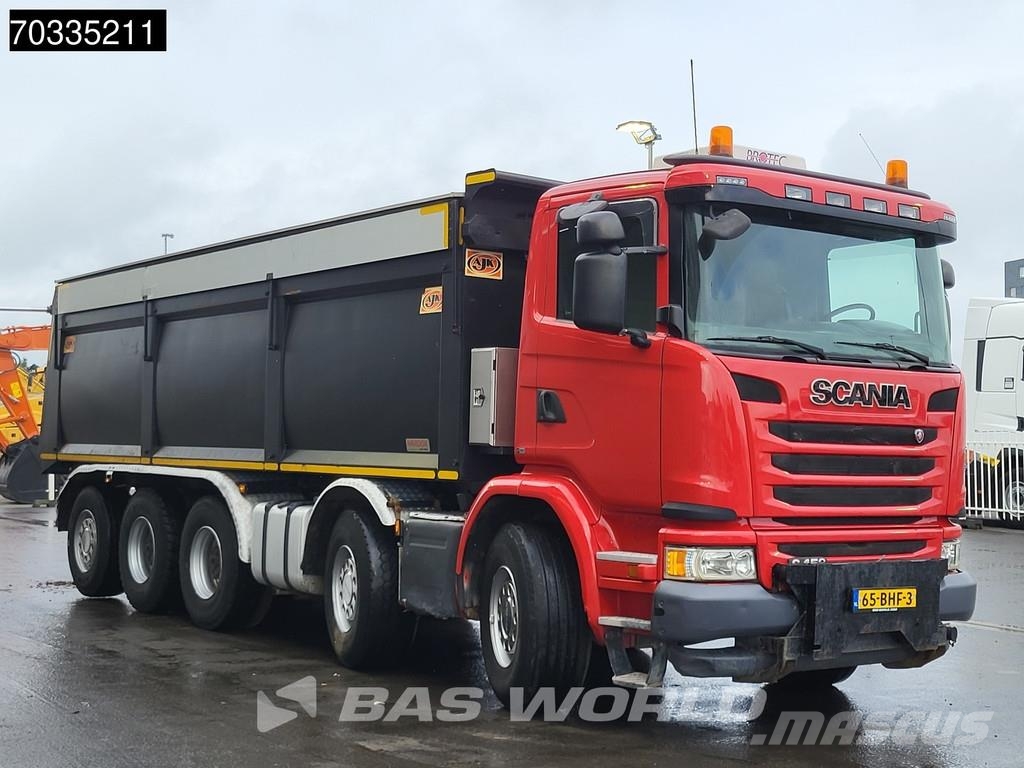 Scania G450 10X4 NL-Truck APK 25m3 AJK tipper Lift+steeri Camion benne