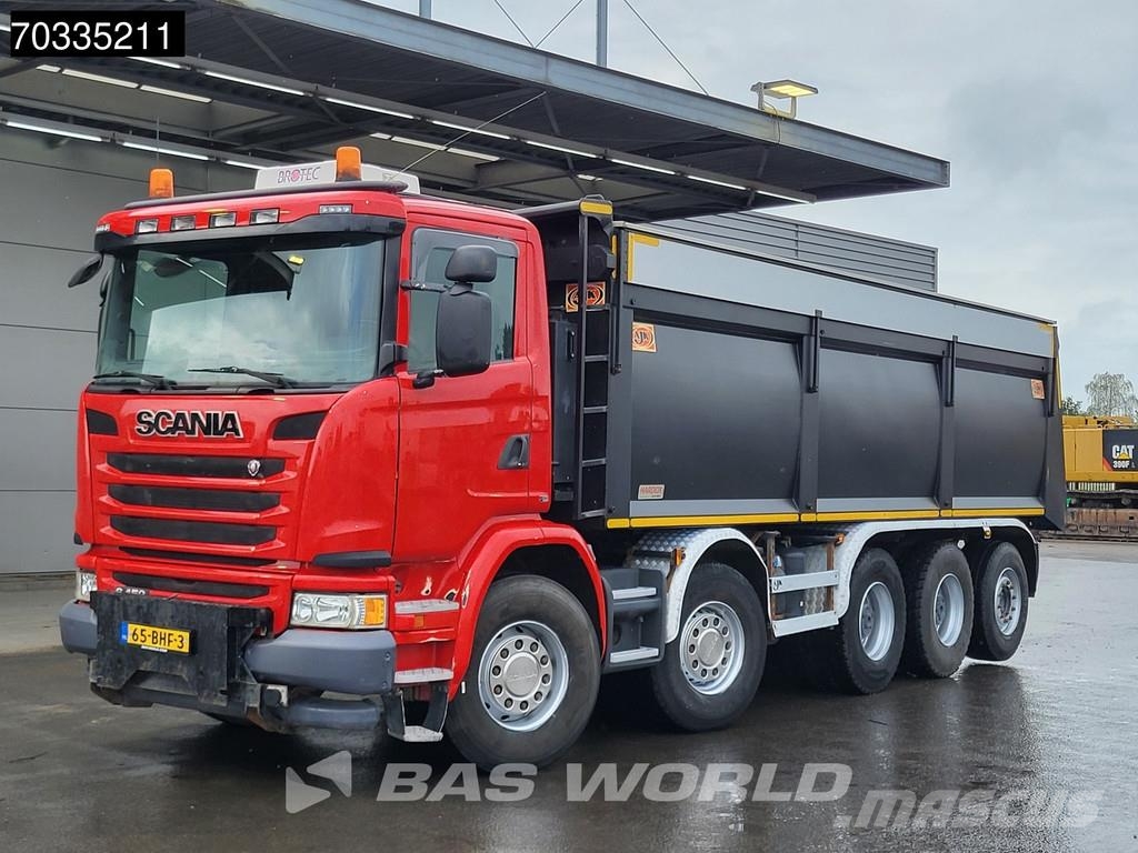 Scania G450 10X4 NL-Truck APK 25m3 AJK tipper Lift+steeri Camion benne