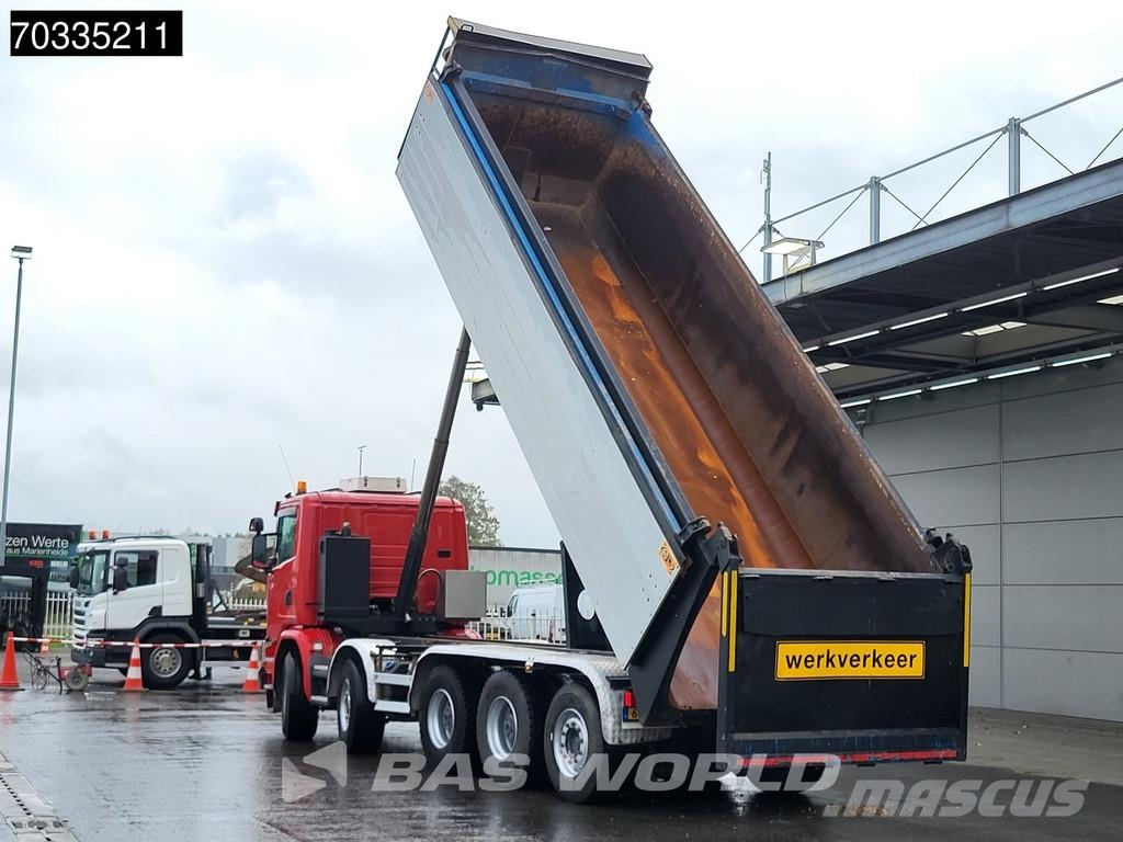 Scania G450 10X4 NL-Truck APK 25m3 AJK tipper Lift+steeri Camion benne