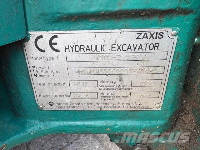 Hitachi ZX10 ZX 10U-2 Mini excavators < 7t (Mini diggers)