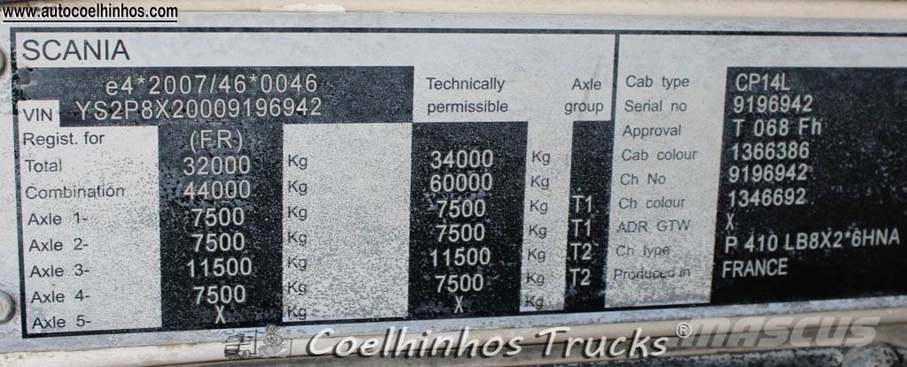Scania P 410 Retarder 8x2 Camiones cisternas
