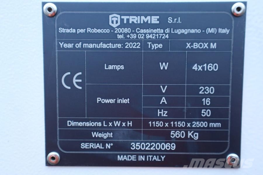 Trime X-BOX M 4x 160W Valid inspection, Max Boom Height أبراج خفيفة