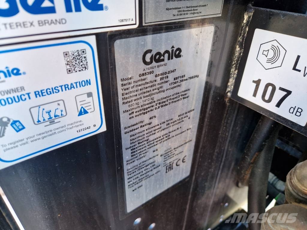 Genie GS 5390 GS-5390 P612 Žirkliniai keltuvai