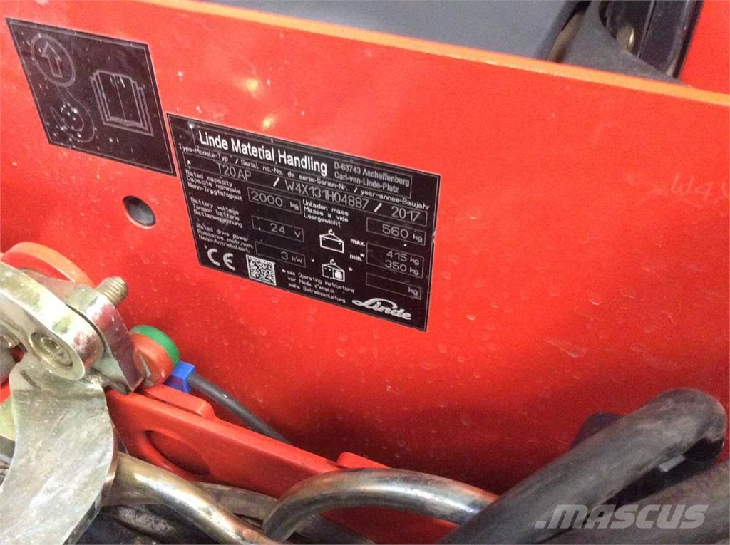 Linde T20AP Lavansiirtotrukit ajotasolla