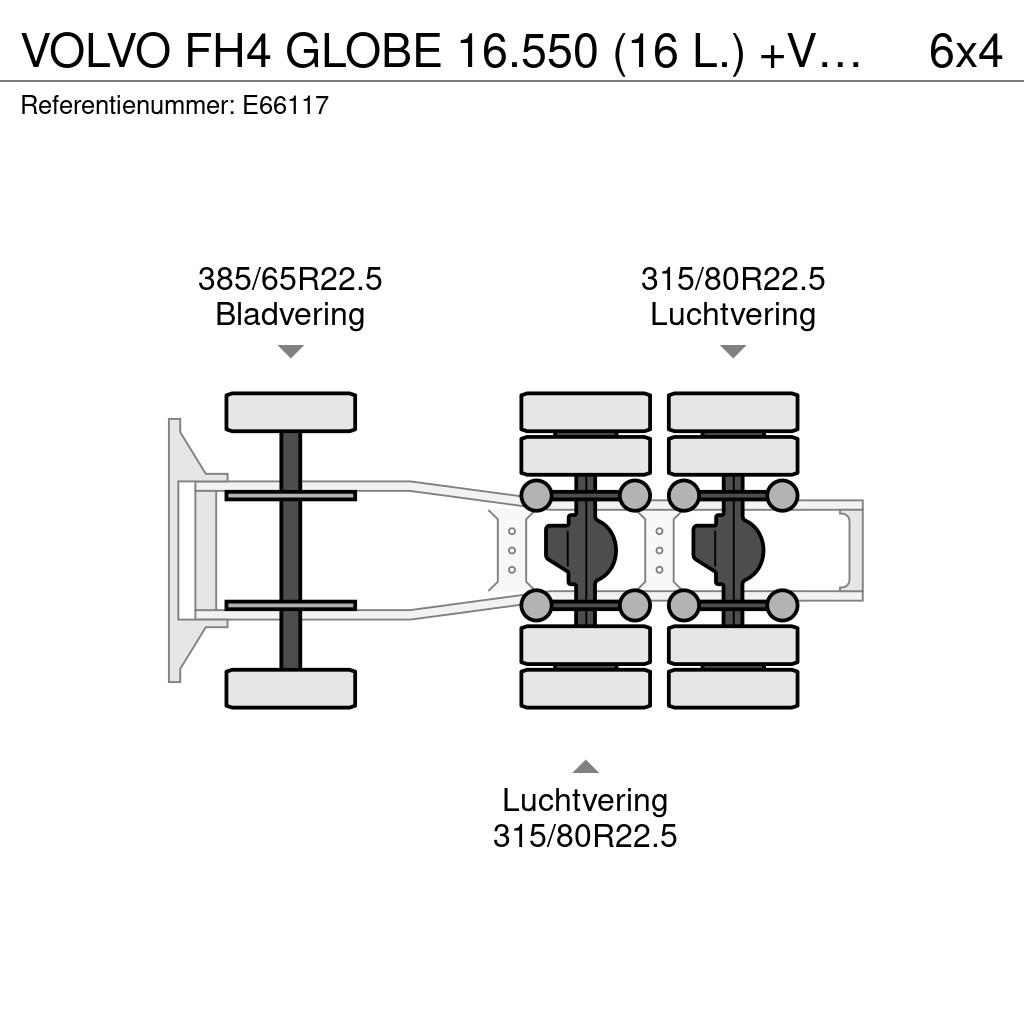 Volvo FH4 GLOBE 16.550 (16 L.) +VOITH+HYDR Çekiciler