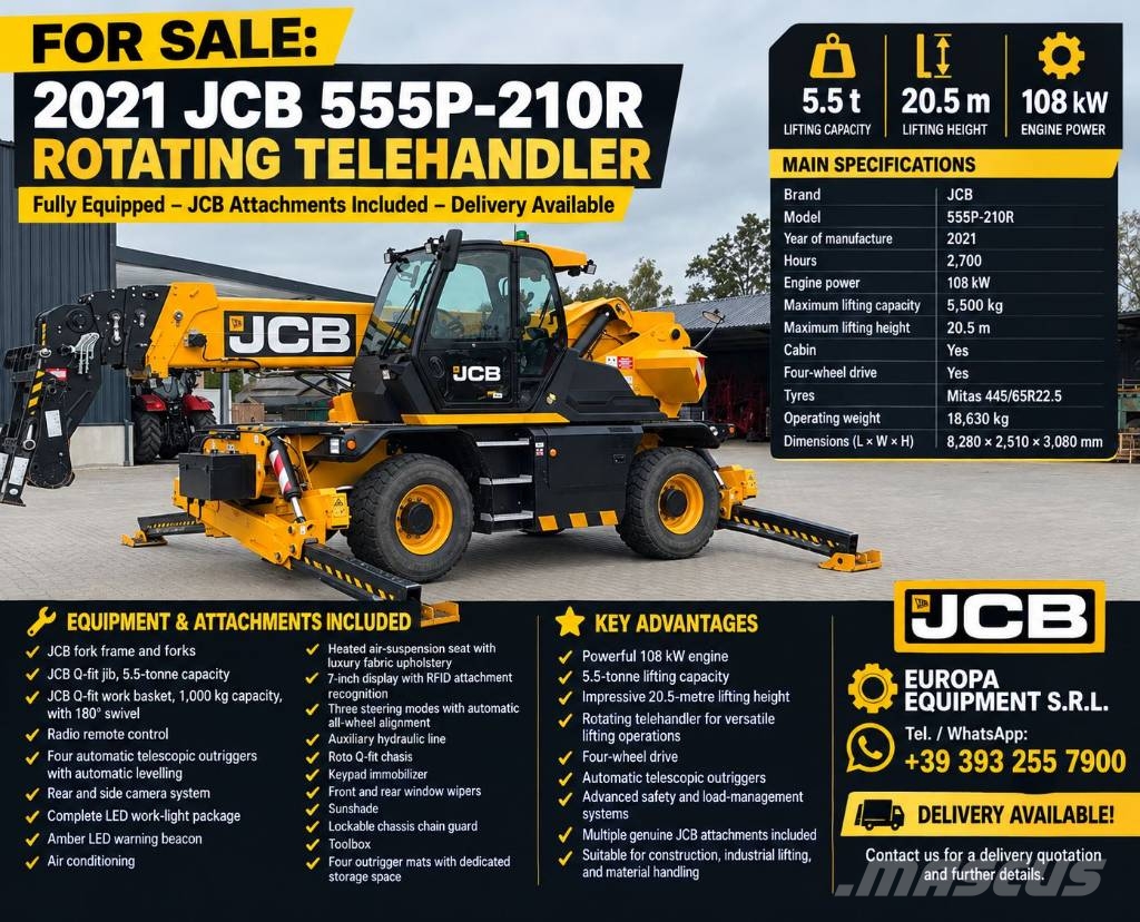 JCB 555-210 R مناولات متداخلة