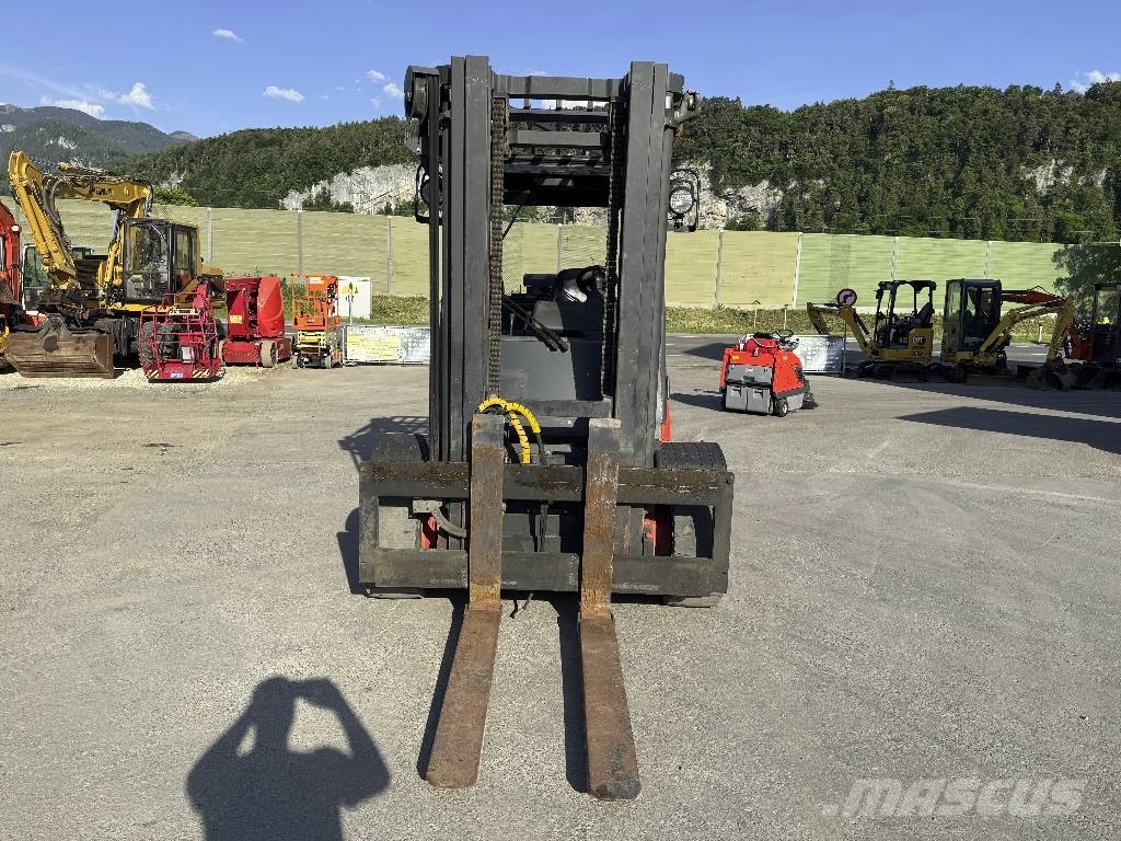 Linde H60T-02 Seitenschieber duplex LPG'li forkliftler