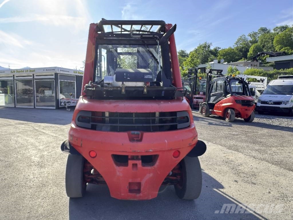 Linde H60T-02 Seitenschieber duplex LPG'li forkliftler