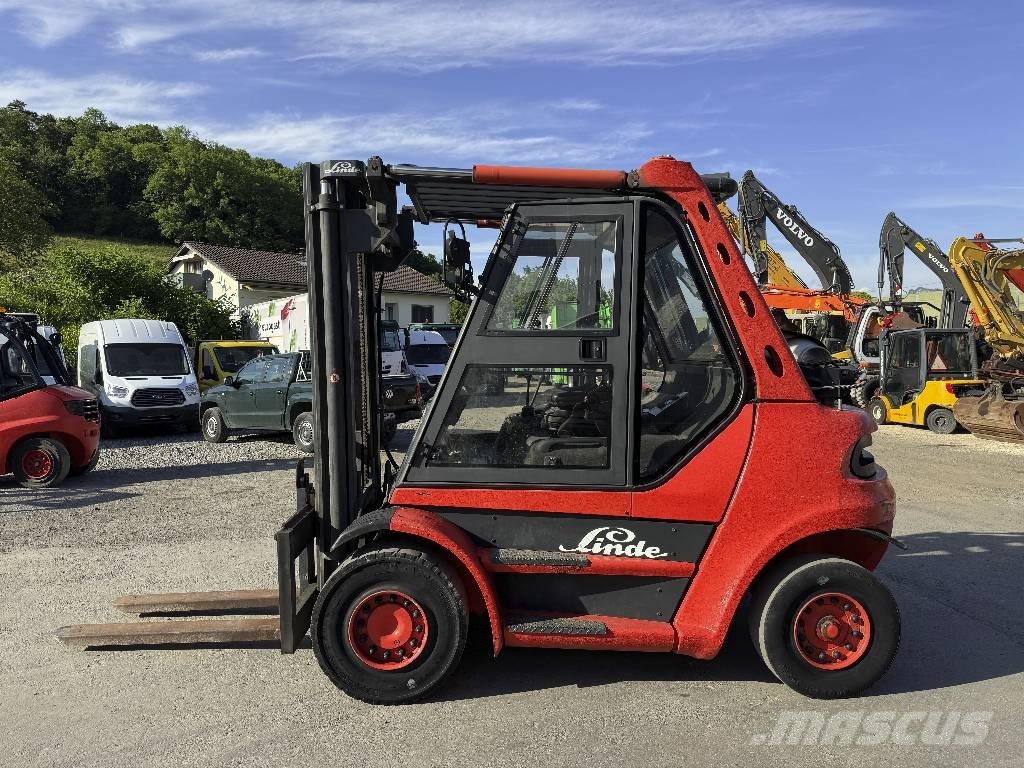 Linde H60T-02 Seitenschieber duplex LPG'li forkliftler