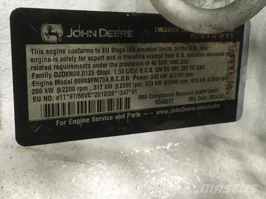 John Deere 6090SFM75 USED Motori
