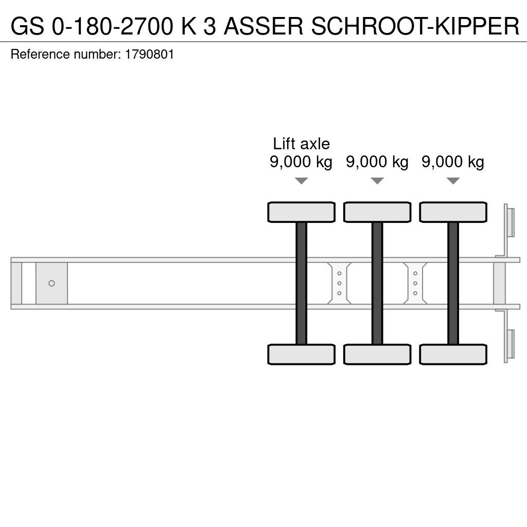 GS 0-180-2700 K 3 ASSER SCHROOT-KIPPER Tipper semi-trailers