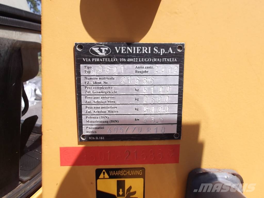Venieri 3.63E Iekrāvēji uz riteņiem